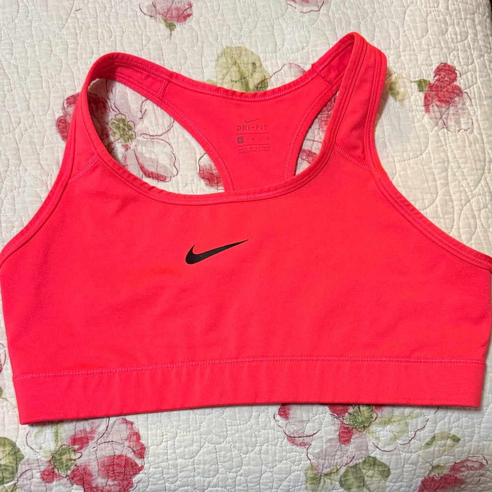 Nike Bright Pink Dri-Fit Sports Bra